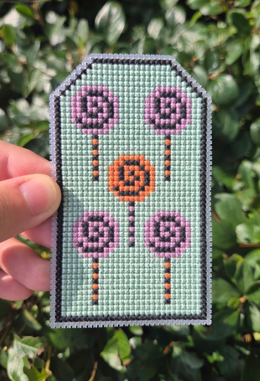 Halloween Candies Tag - Cross Stitch Pattern