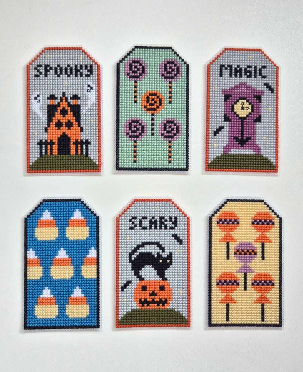 Halloween Tags - Cross Stitch Pattern