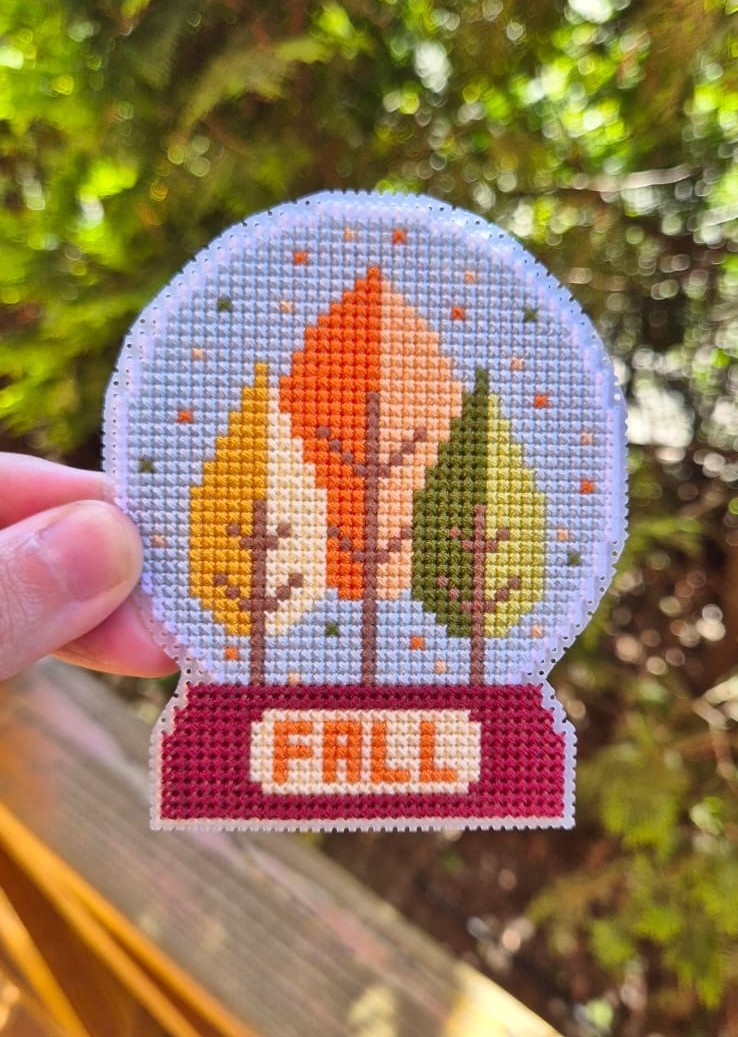 Snow Globe Fall - Cross Stitch Pattern