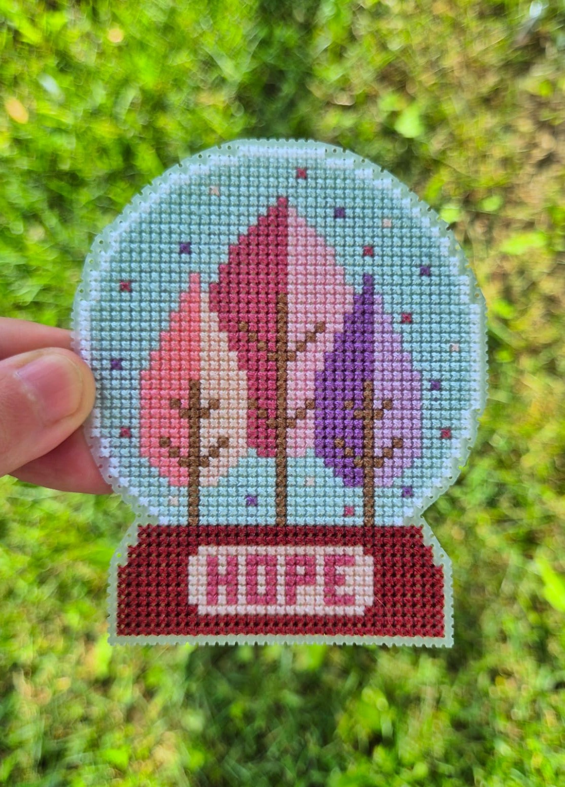 Snow Globe Spring - Cross Stitch Pattern