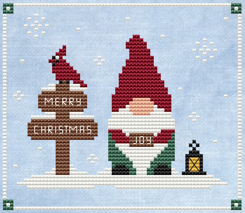 Christmas Gnome - Cross Stitch Pattern