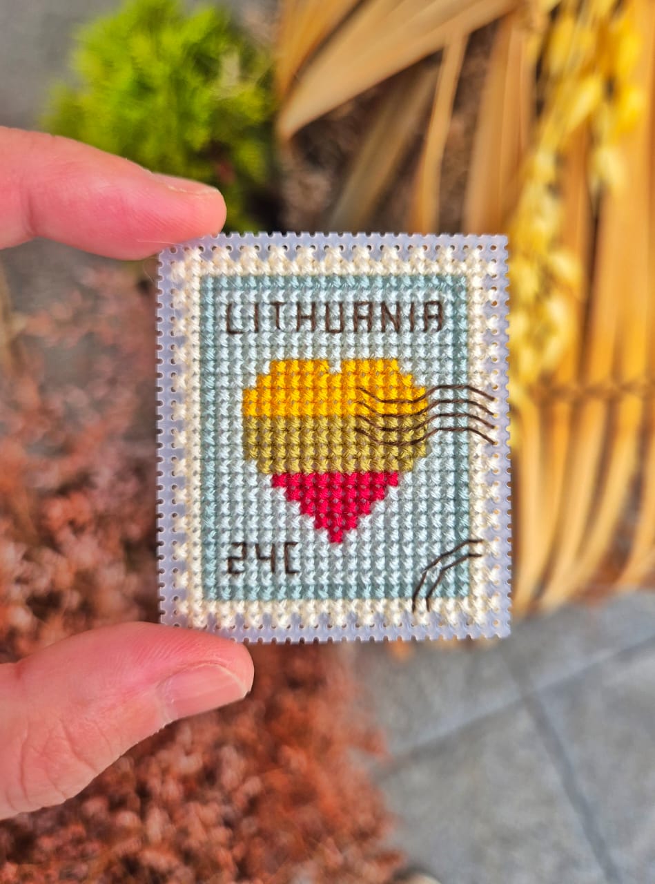 Lithuania Postage Stamp - Cross Stitch Pattern