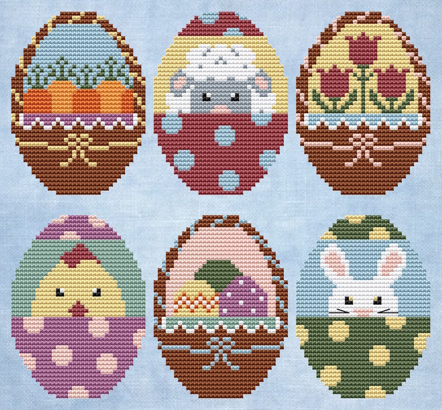 Easter Eggs - Cross Stitch Pattern