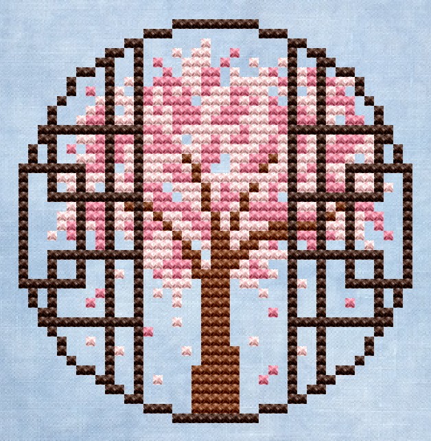 Spring Tree - Cross Stitch Pattern