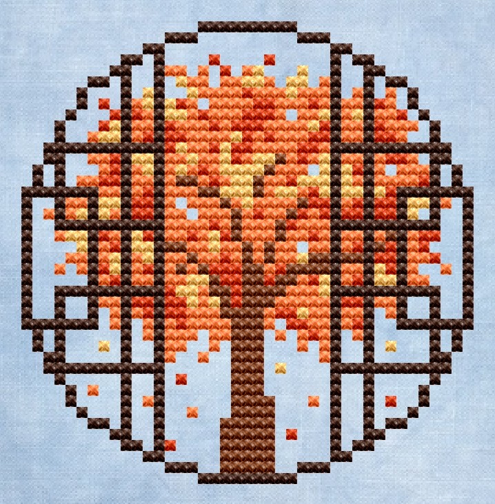 Autumn Tree - Cross Stitch Pattern