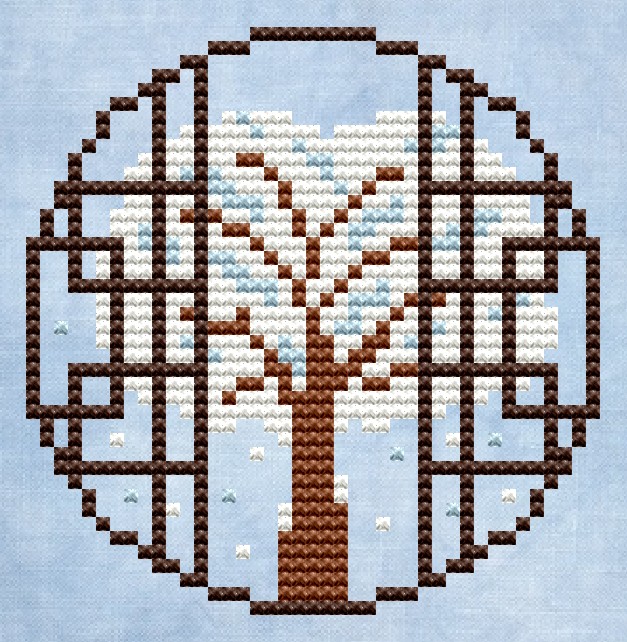Winter Tree - Cross Stitch Pattern