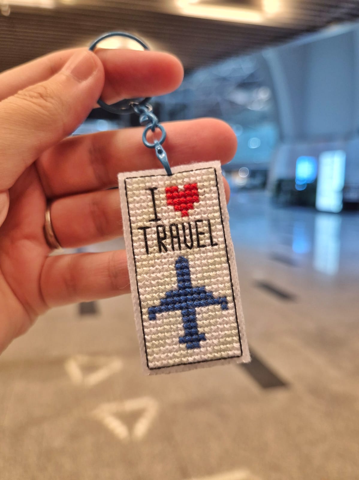 Love Travel Tag - Cross Stitch Pattern