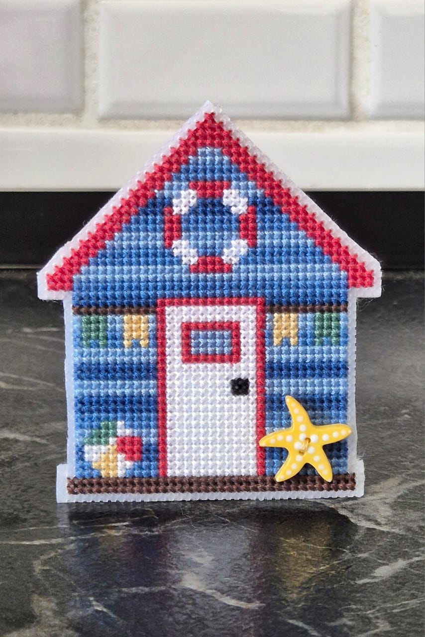 Blue Beach House - Cross Stitch Pattern