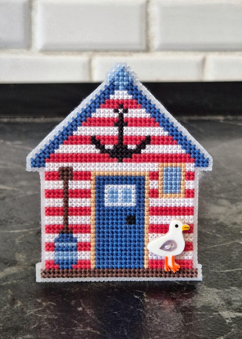 Red Beach House - Cross Stitch Pattern