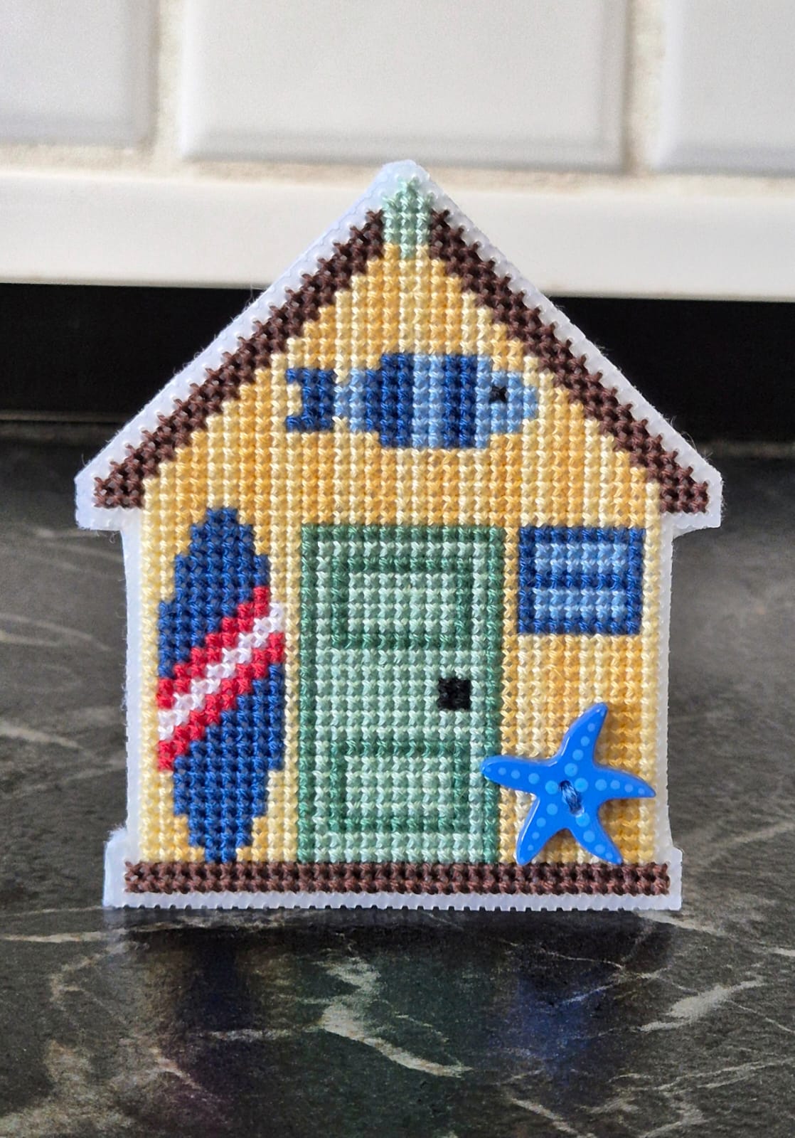 Yellow Beach House - Cross Stitch Pattern