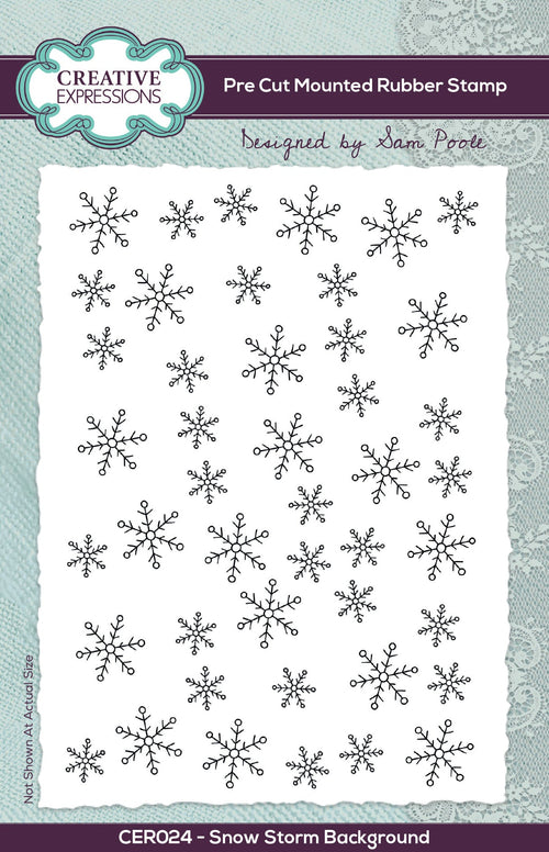 Snow Storm - Rubber Stamp