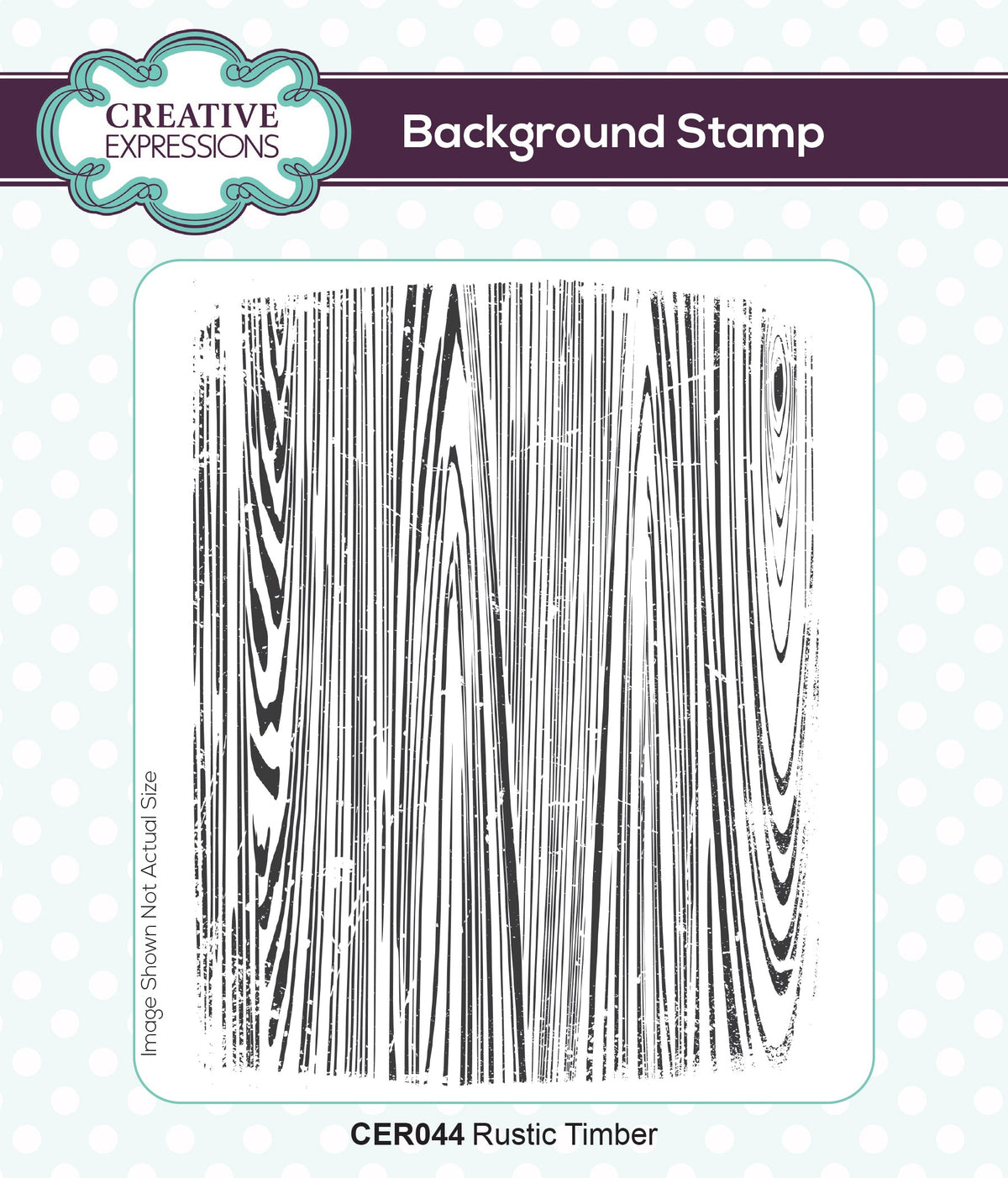 Rustic Timber - Rubber Background Stamp