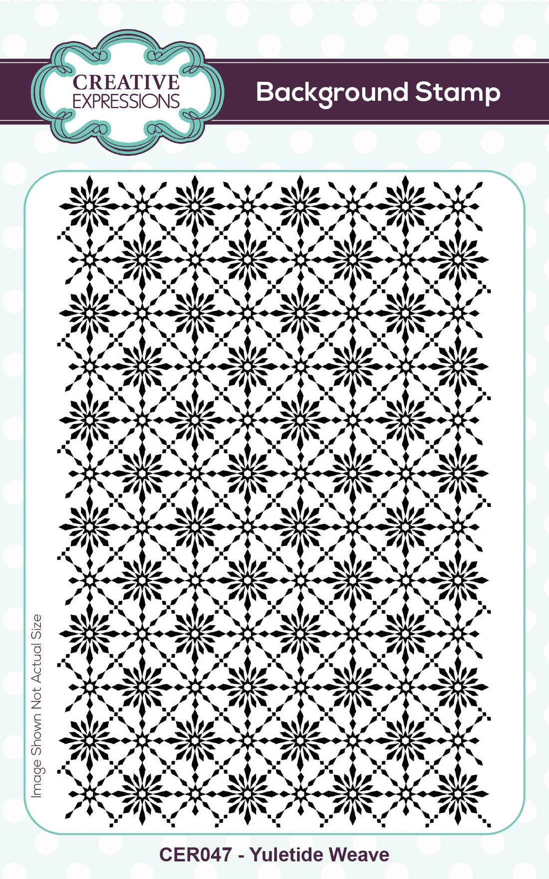 Yuletide Weave - Rubber Stamp