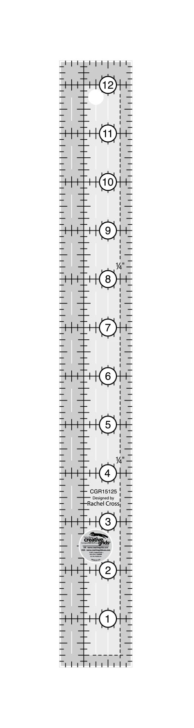 Creative Grids Quilt Ruler 1.5" x 12.5"