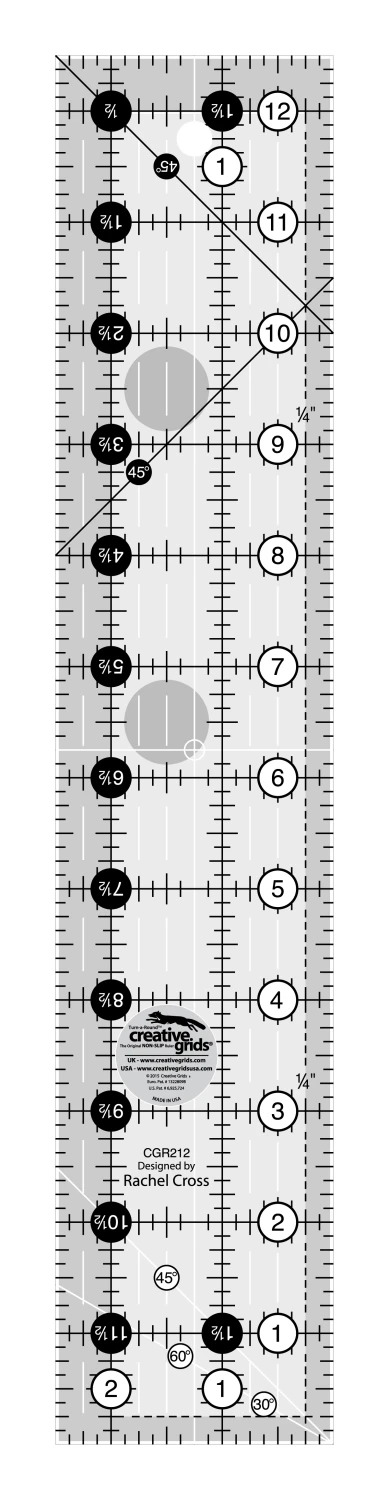 Creative Grids Quilt Ruler 2.5" x 12.5"