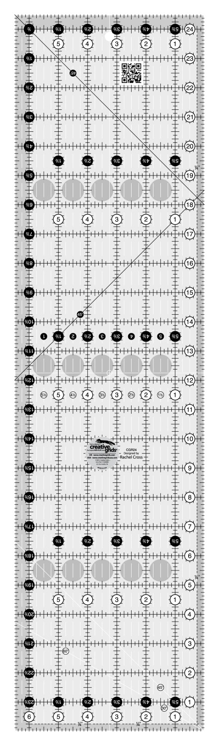 Creative Grids Quilt Ruler 6.5" x 24.5"