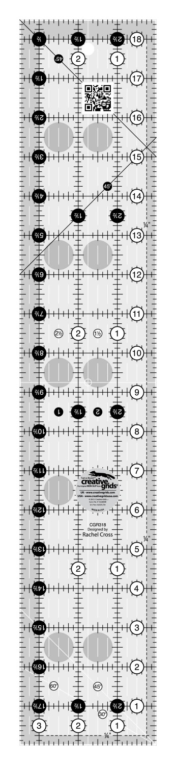Creative Grids Quilt Ruler 3.5" x 18.5"