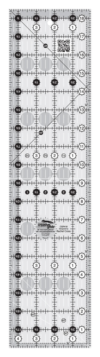Creative Grids Quilt Ruler 4.5" x 18.5"