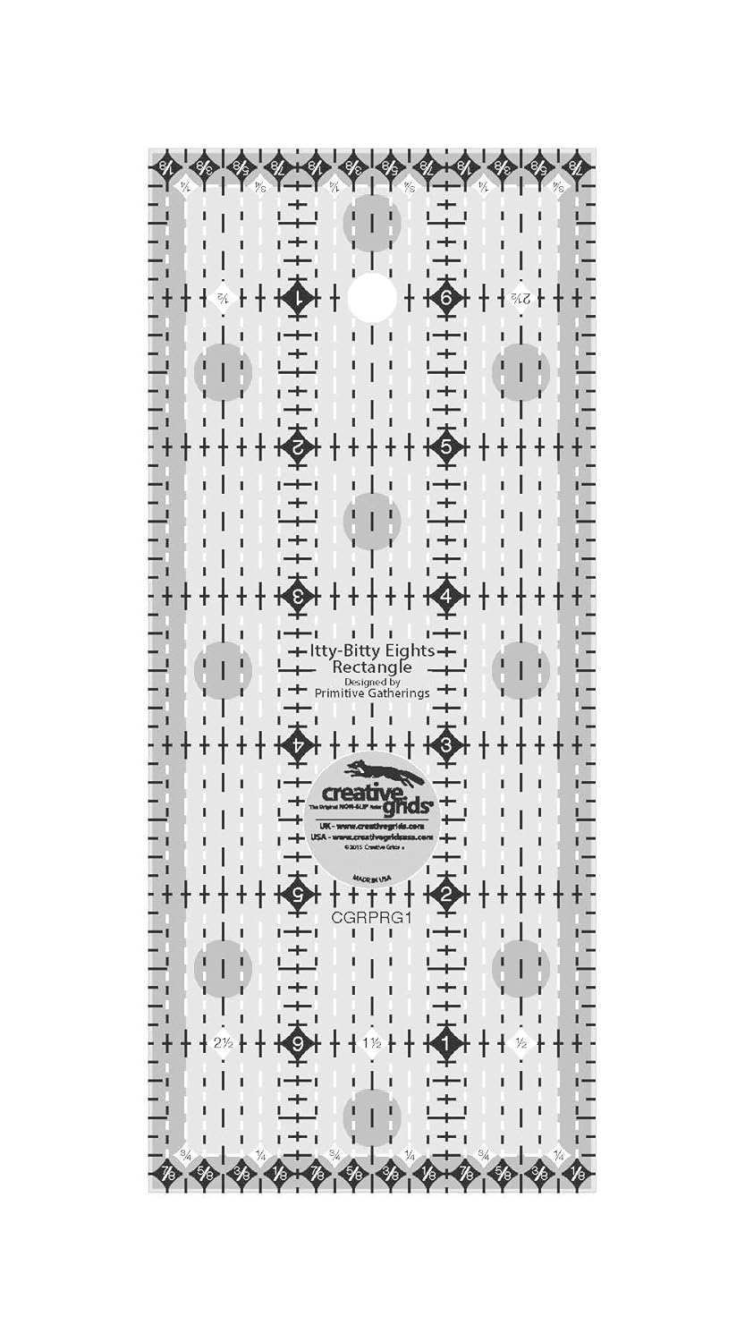 Creative Grids Itty-Bitty Rectangle Quilt Ruler 3x7 inches