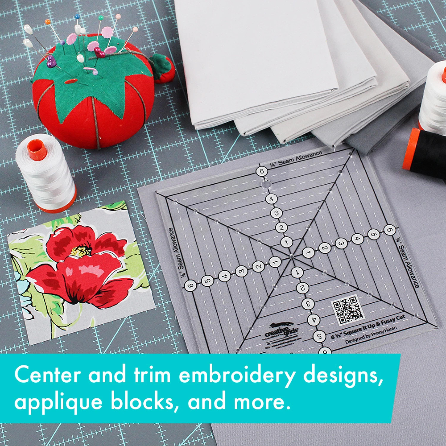 Creative Grids Square It Up Quilt Ruler 6.5"