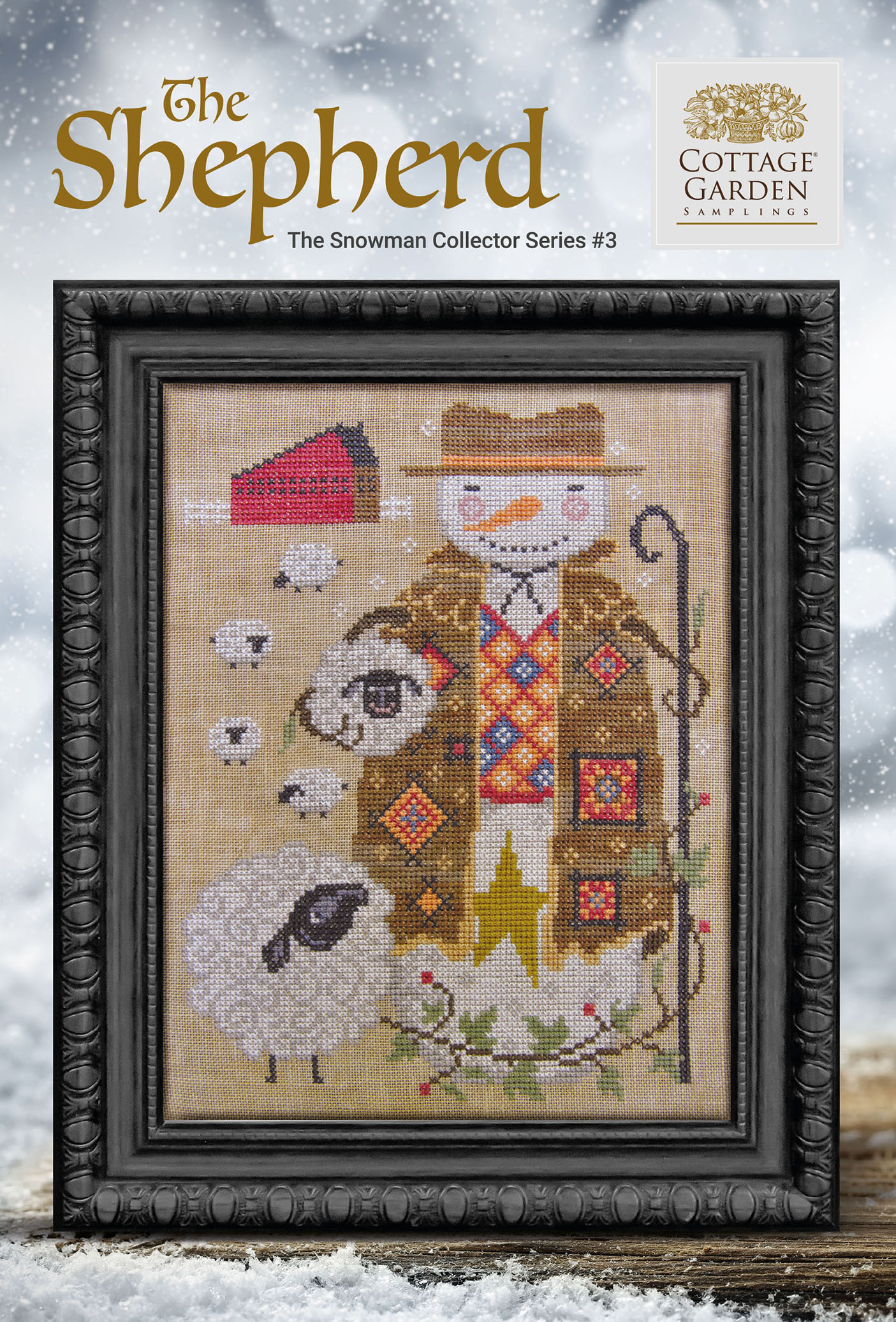 Snowman Collector 3 - The Shepherd - Cross Stitch Pattern