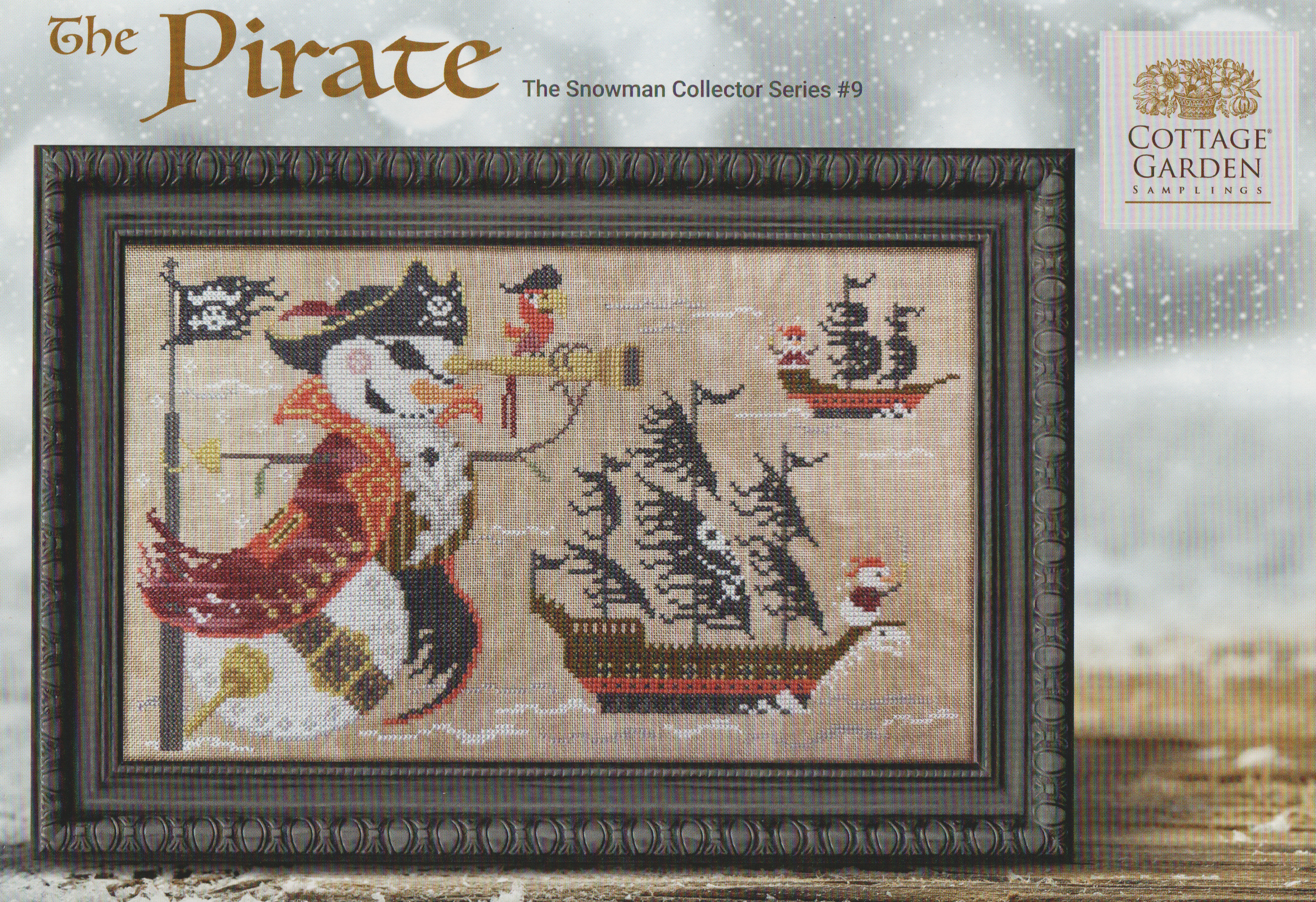 Snowman Collector 9 - The Pirate - Cross Stitch Pattern