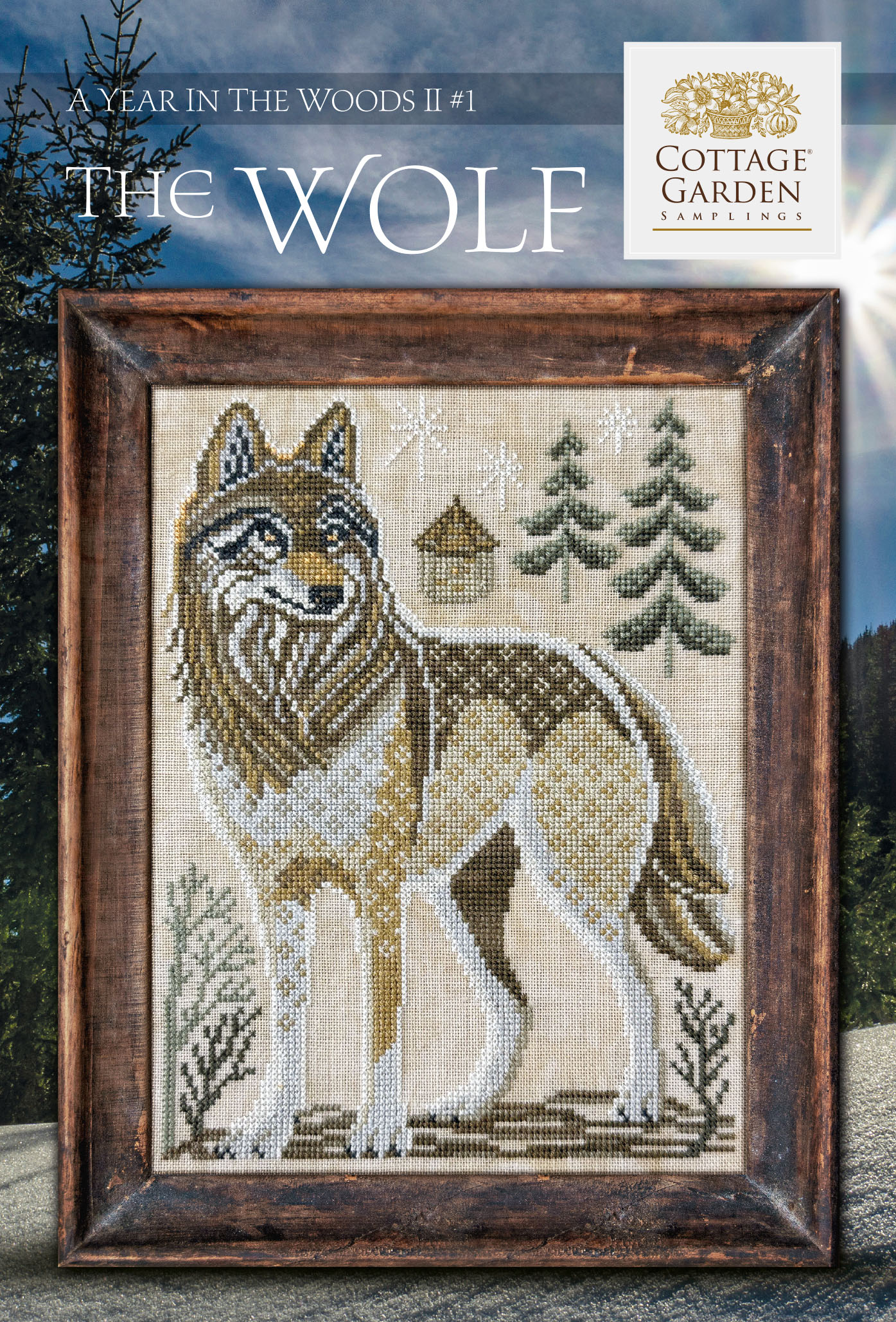 A Year in the Woods 2 #1 - The Wolf - Cross Stitch Pattern