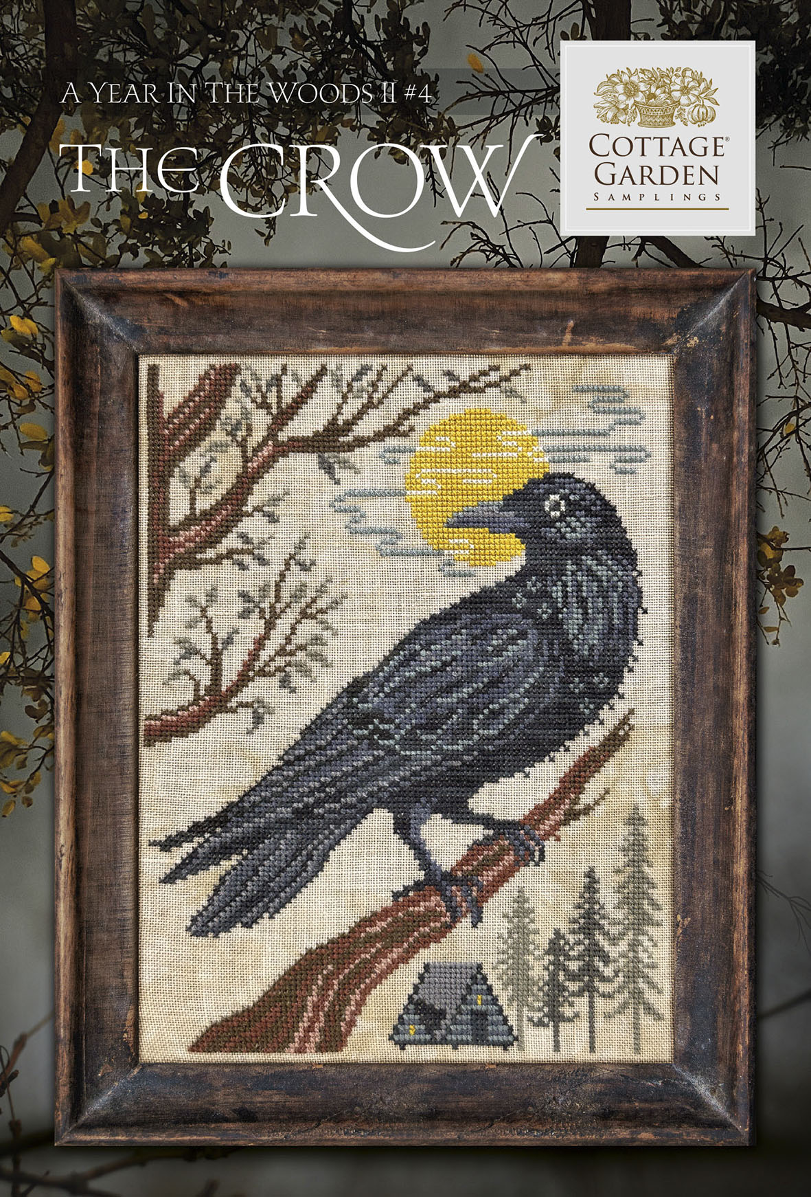 A Year in the Woods 2 #4 - The Crow - Cross Stitch Pattern