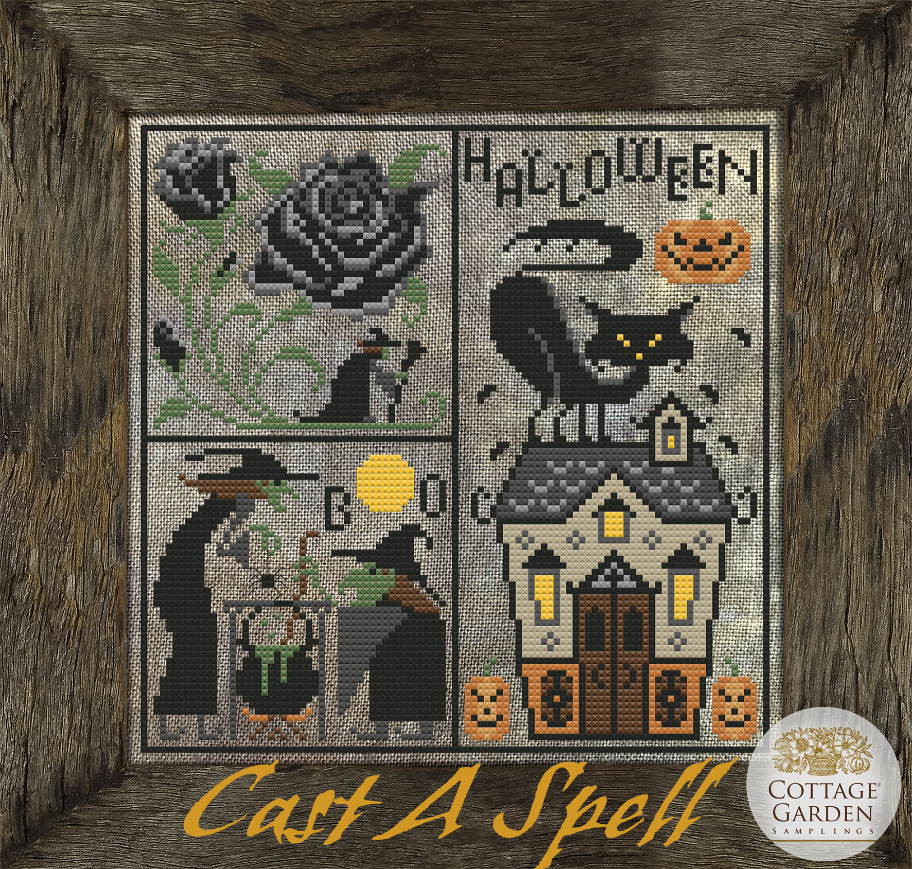 Cast A Spell - Halloween - Cross Stitch Pattern