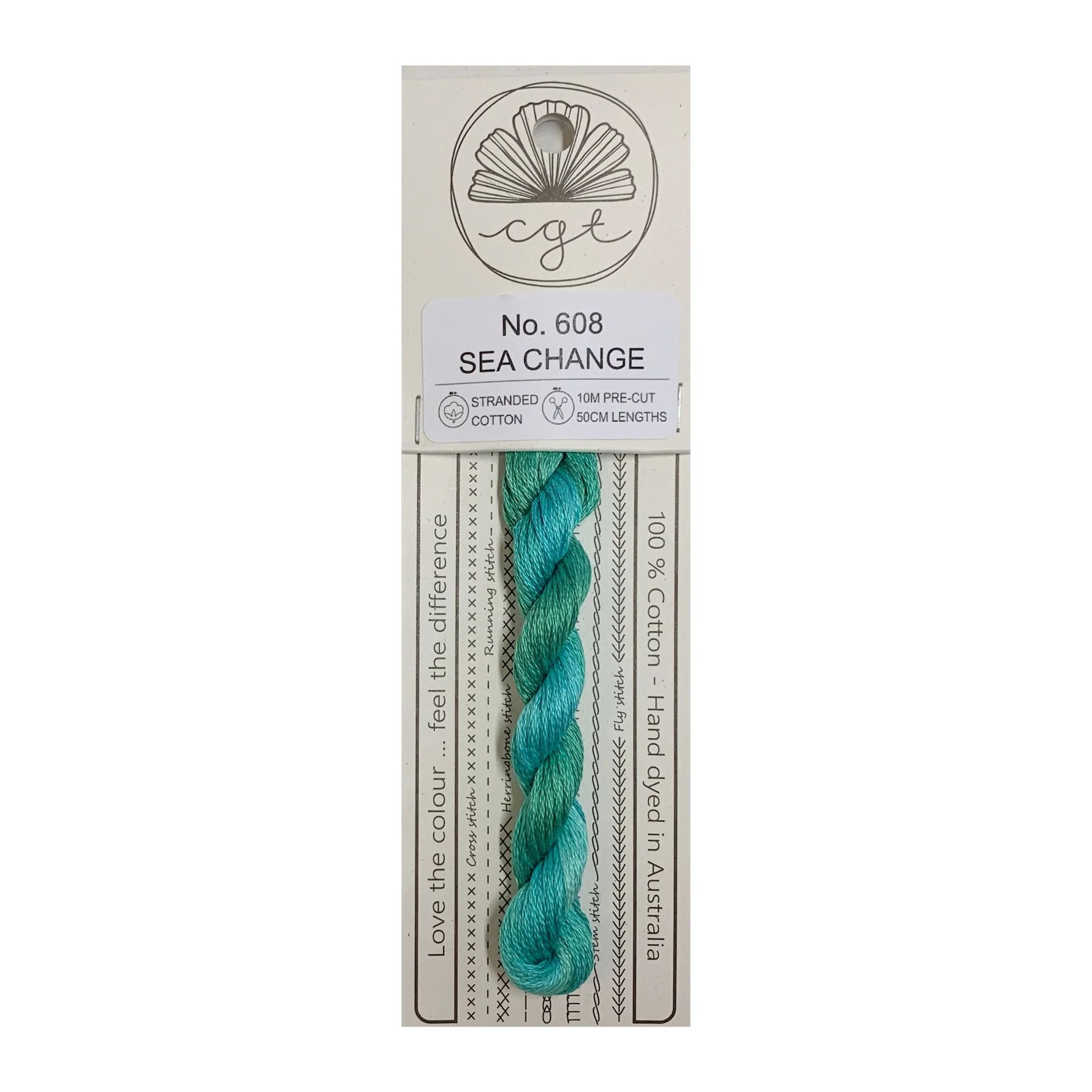 Cottage Garden Threads - Sea Change #608, zoomed in. Select this picture to zoom back out.