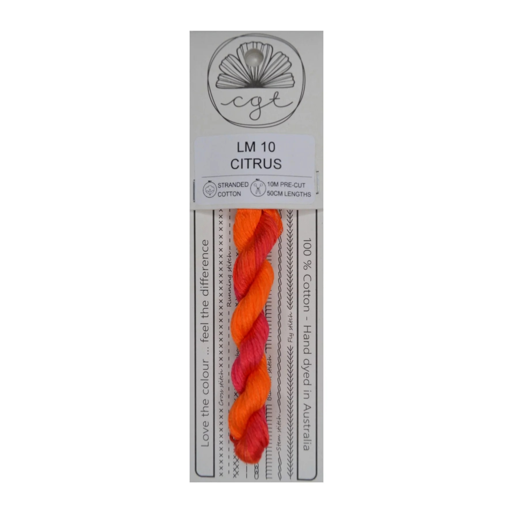 Cottage Garden Threads - Citrus #LM10, zoomed in. Select this picture to zoom back out.