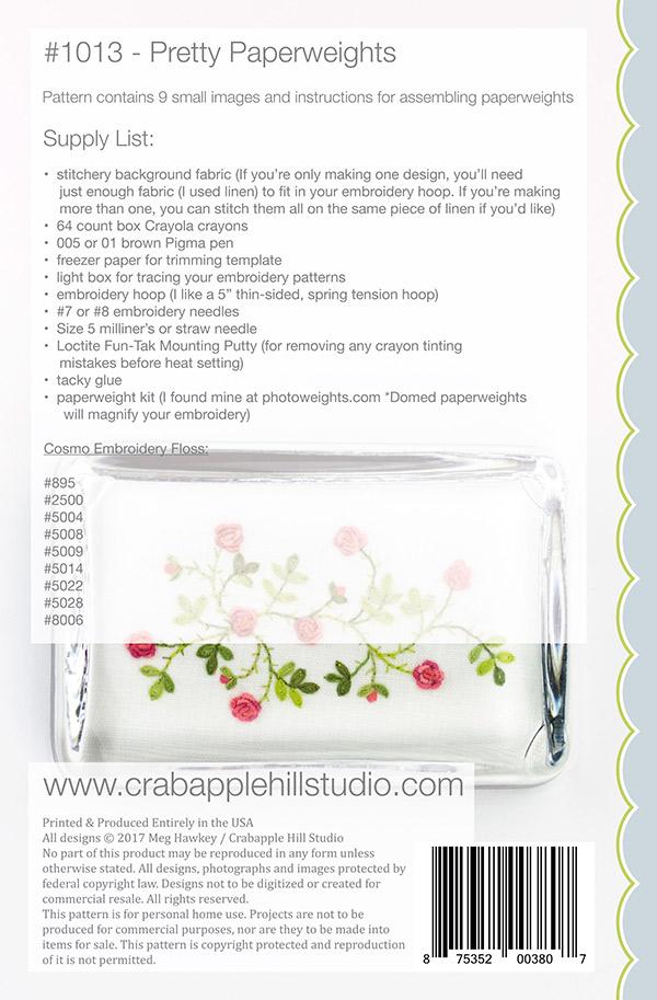 Pretty Paperweights - Quilt Pattern