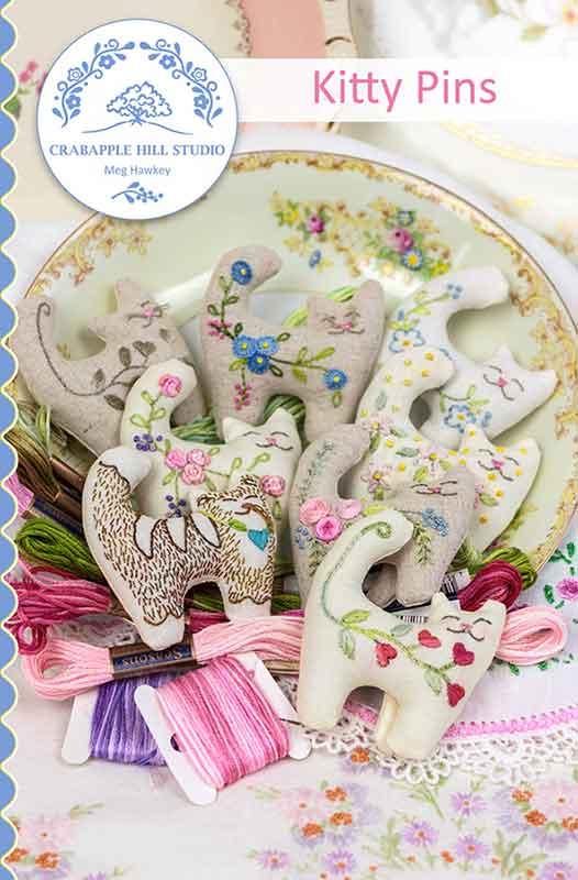 Kitty Pins - Embroidery & Sewing Pattern