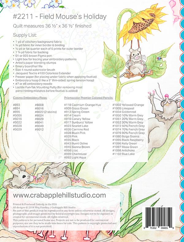 Field Mouse's Holiday - Quilt Pattern