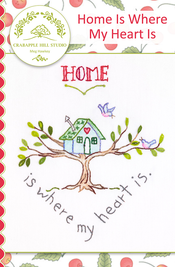 Home Is Where My Heart Is - Quilt Pattern, zoomed in. Select this picture to zoom back out.