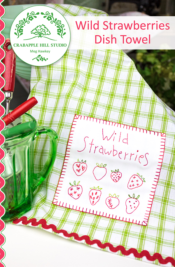 Wild Strawberries Dish Towel - Quilt Pattern