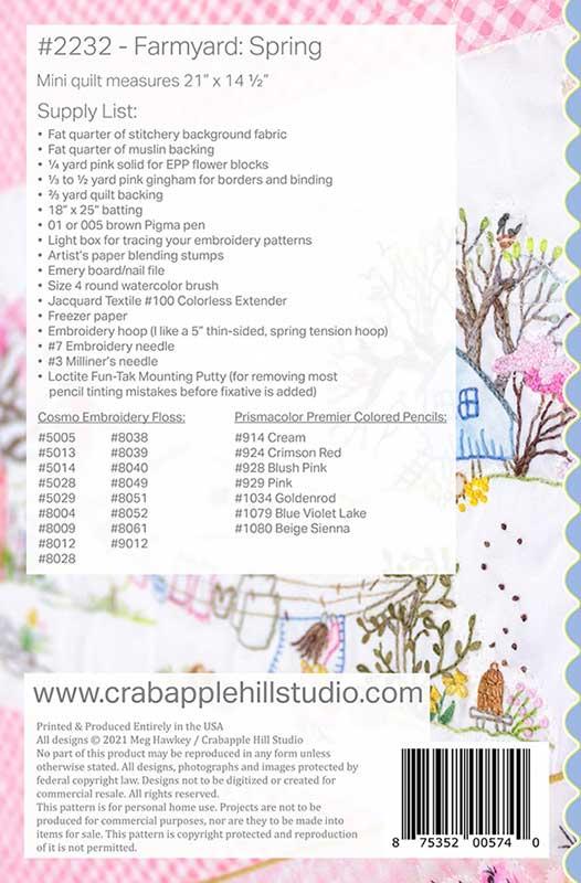 Farmyard: Spring - Quilt Pattern