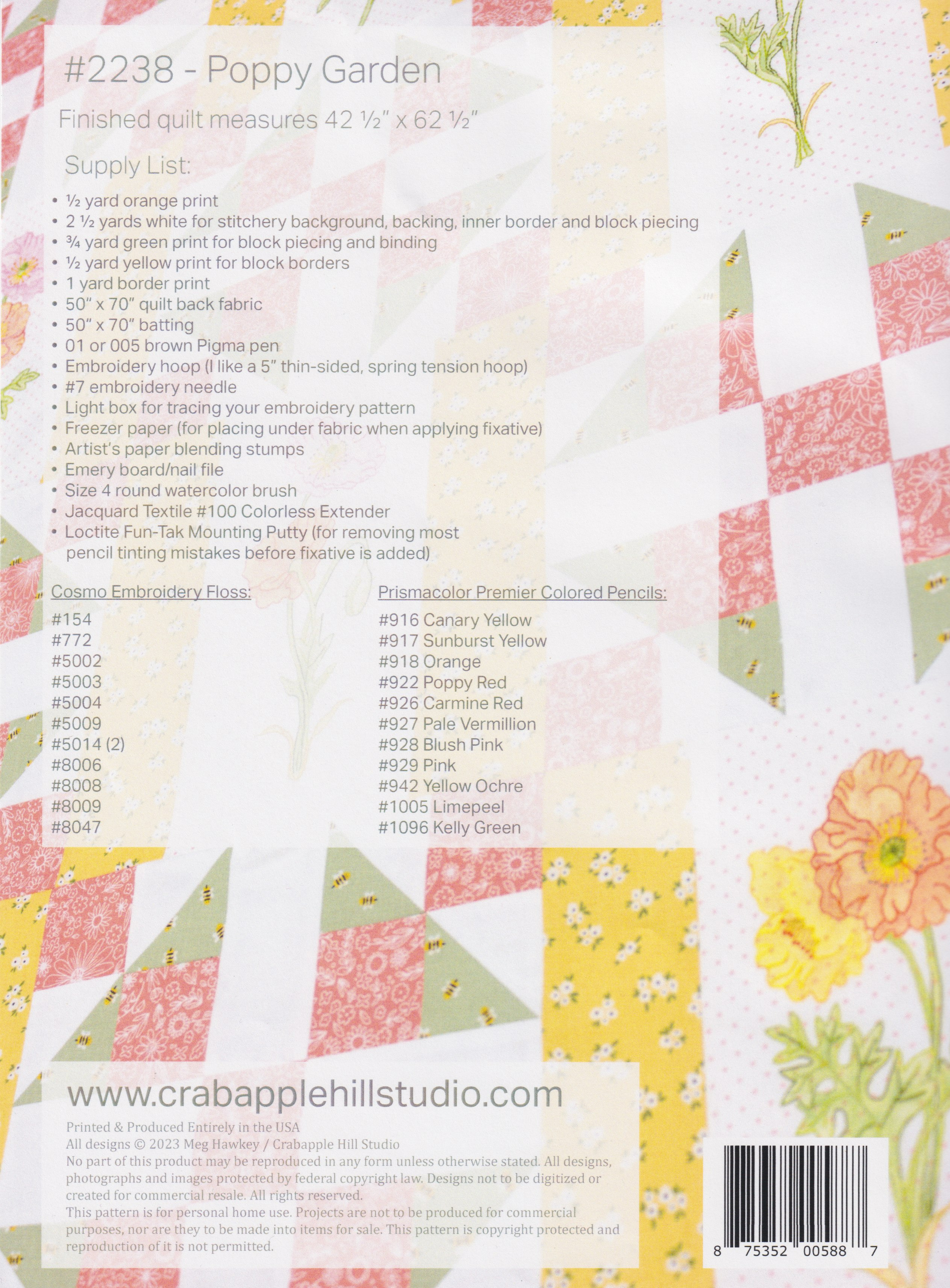 Poppy Garden - Quilt Pattern