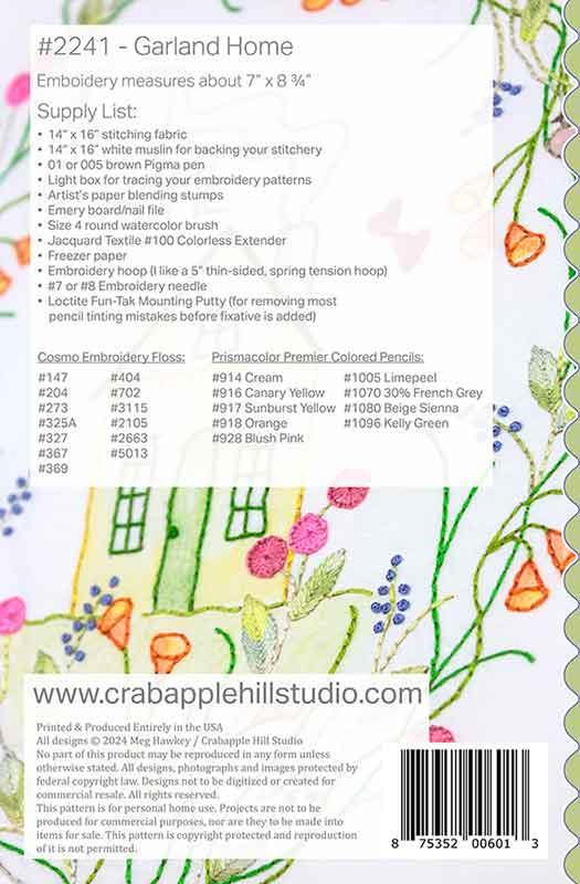 Garland Home - Embroidery Pattern