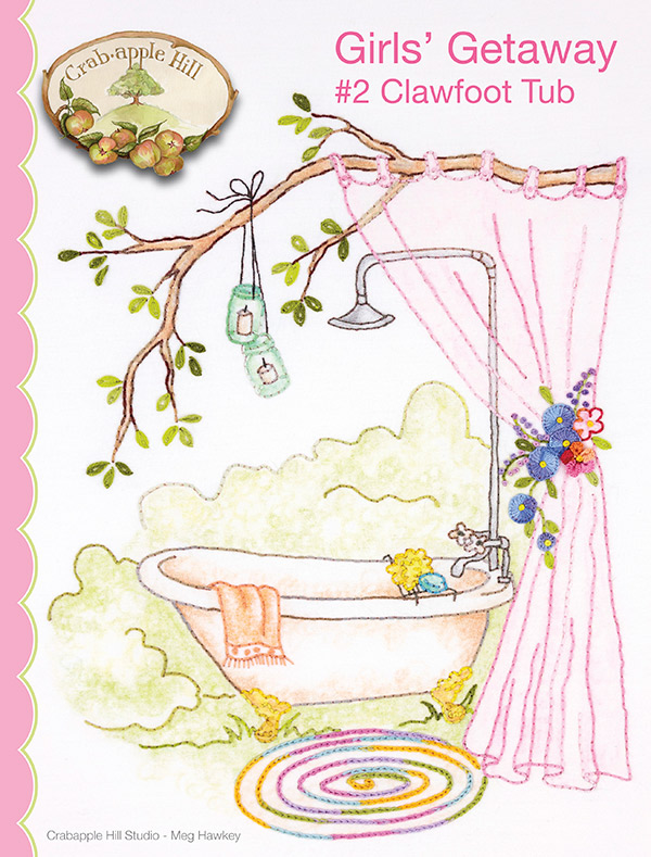 Girls Getaway #2 Clawfoot Tub - Quilt Pattern