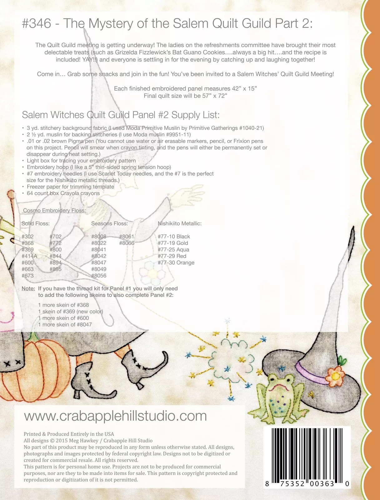 The Mystery Of Salem Witches/2 - Quilt Pattern