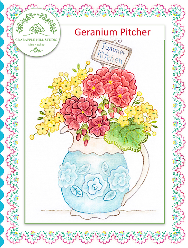 Geranium Pitcher - Quilt Pattern