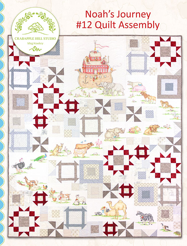 Noahs Journey #12 Quilt Assemble - Christian Quilt Pattern, zoomed in. Select this picture to zoom back out.