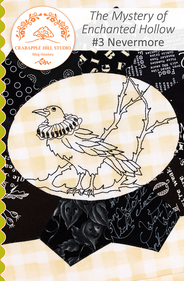 The Mystery Of Enchanted Hollow 3 - Quilt Pattern, zoomed in. Select this picture to zoom back out.