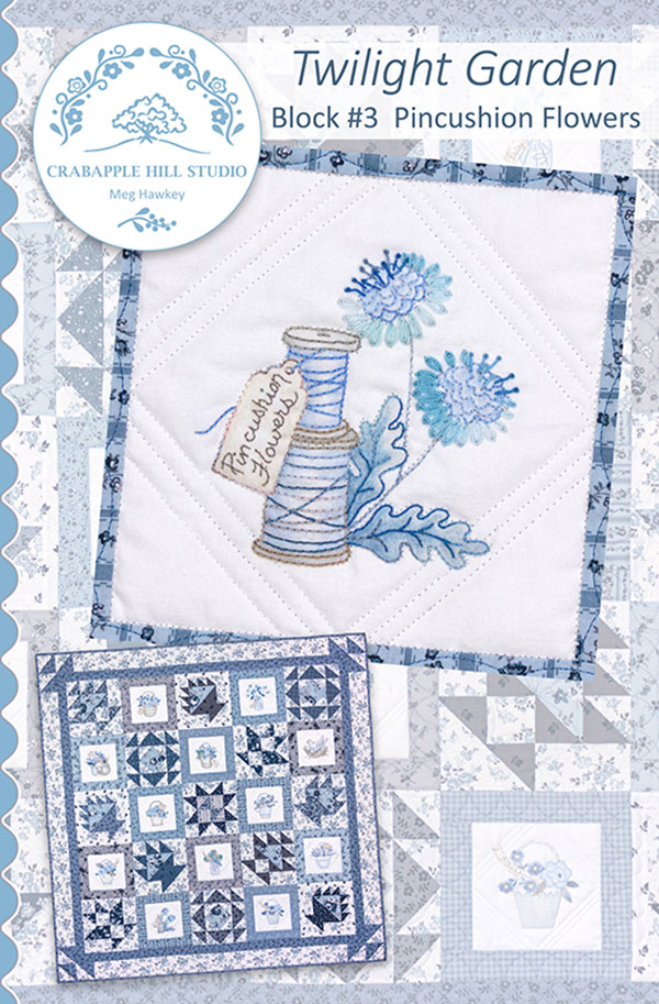 Twilight Garden BOM #3 Pincushion - Quilt Pattern