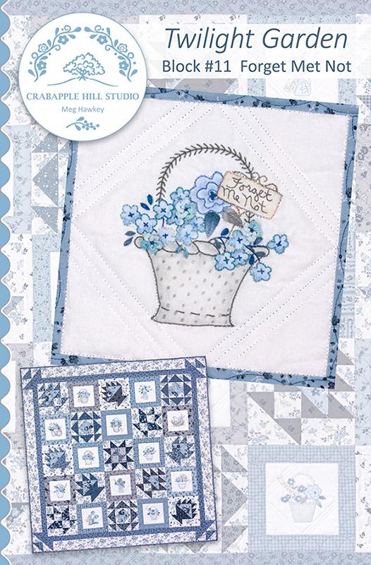 Twilight Garden BOM #11 Forget Me Not - Quilt Pattern