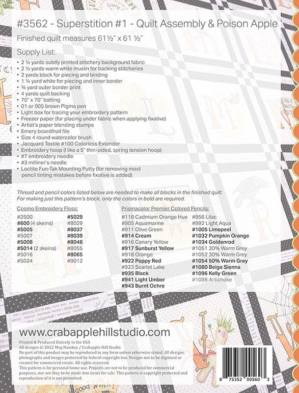 Superstition BOM #1 - Quilt Pattern