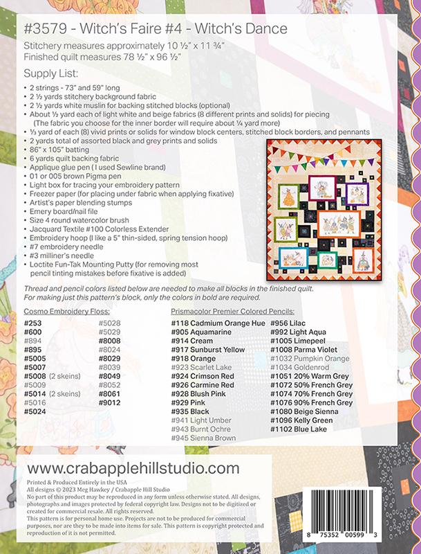 Witch's Faire #4 Witch's Dance - Embroidery Pattern