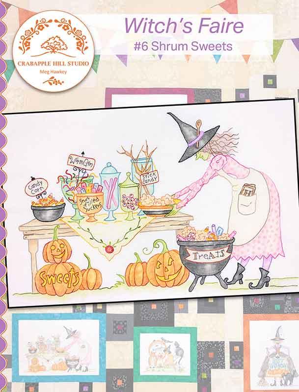 Witch's Faire #6 Shrum Sweets - Halloween Embroidery Pattern