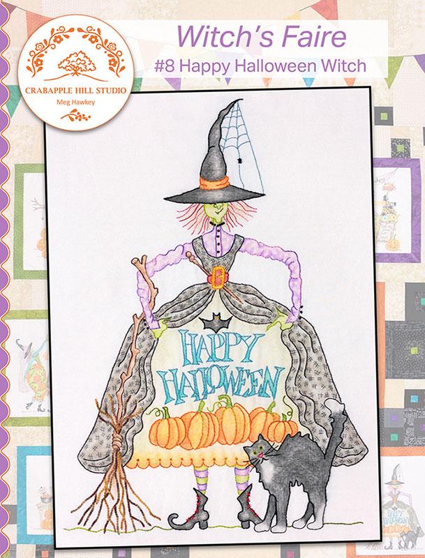 Witch's Faire #8 Happy Halloween - Embroidery Pattern